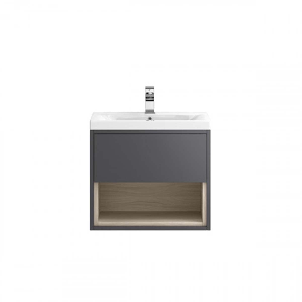 Hudson Reed CST886D 600mm Wall Hung Single Drawer Vanity Unit & Basin 3
