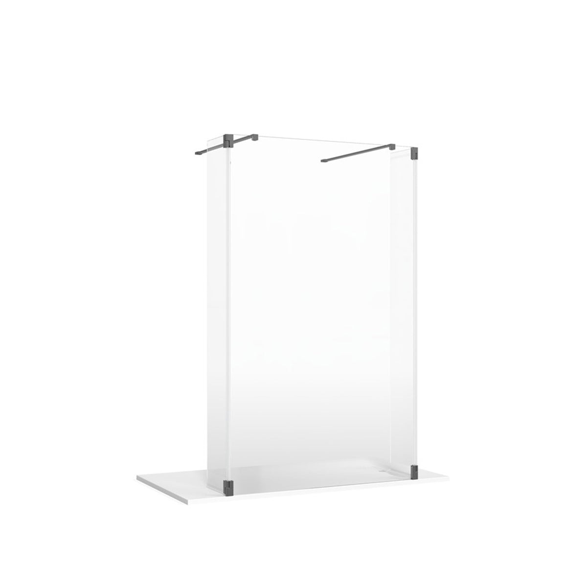 Crosswater Deflector Panel 180° Hinges (Pair)