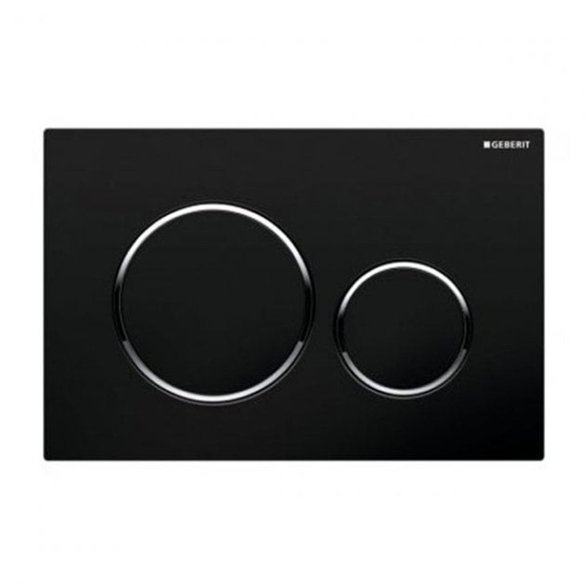 Geberit Sigma20 Dual Flush Plate Black/Gloss Chrome
