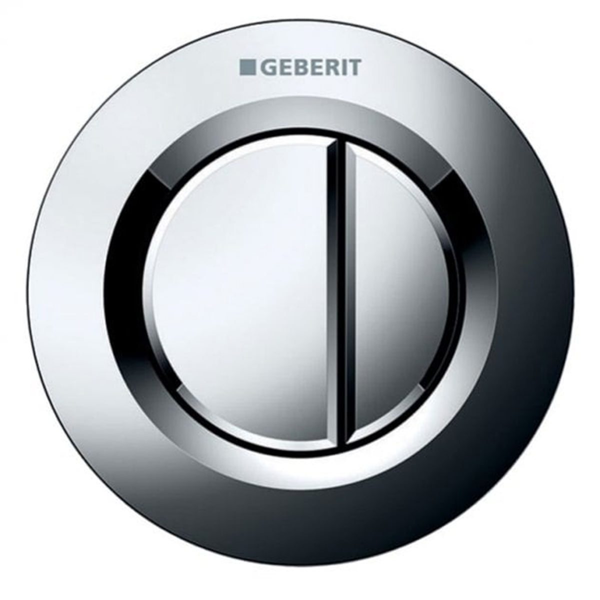 Geberit Type 01 Dual Flush Plate Button for 80mm Concealed Cistern - Gloss Chrome