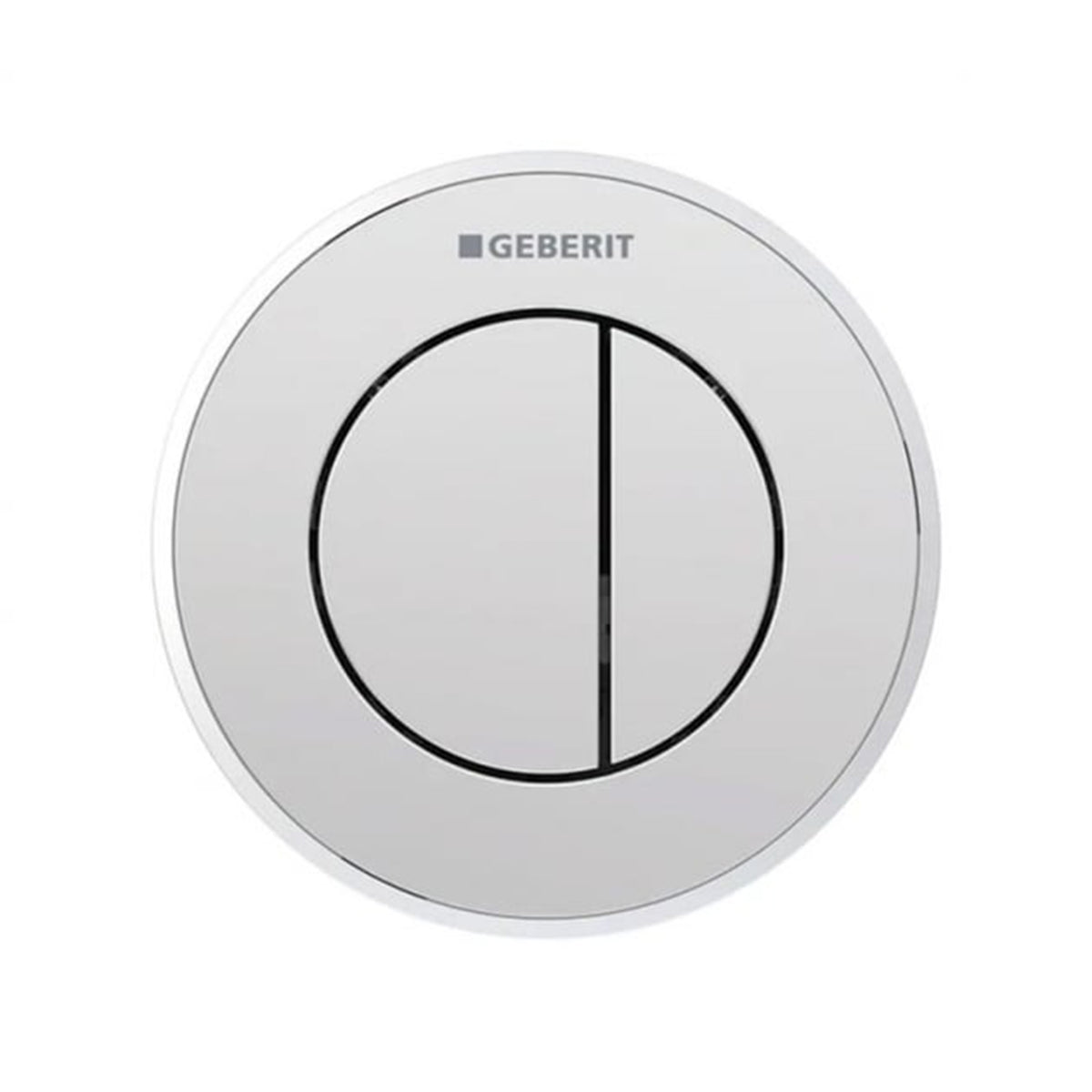 Geberit Type 10 Pneumatic Dual Flush Plate Button for 80mm Concealed Cistern - Matt / Gloss Chrome