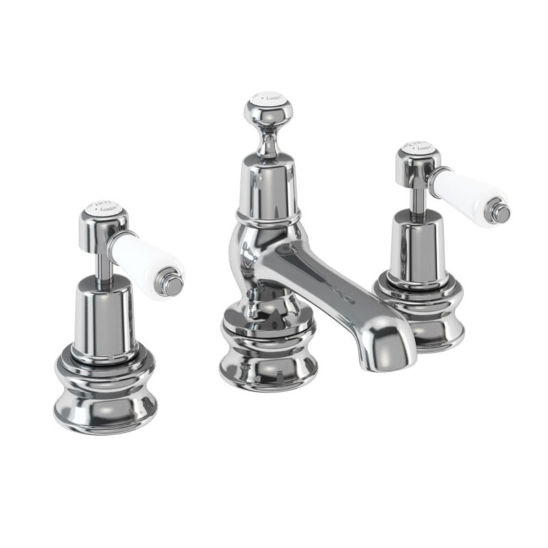 Burlington Kensington Regent 3 Tap Hole Mixer with Pop-up Waste