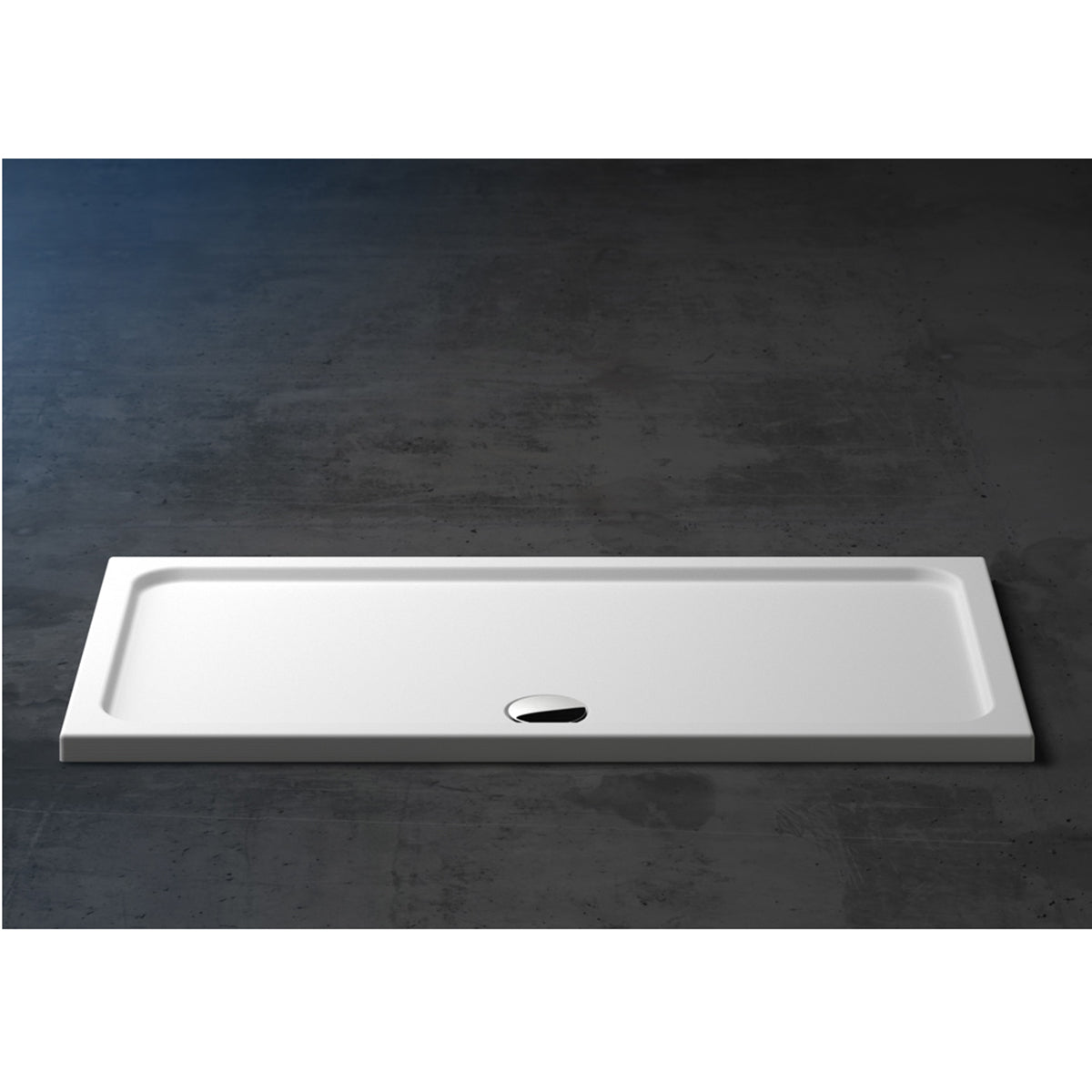 Kudos Kstone 1600 x 900 Tray - White (excl. waste)