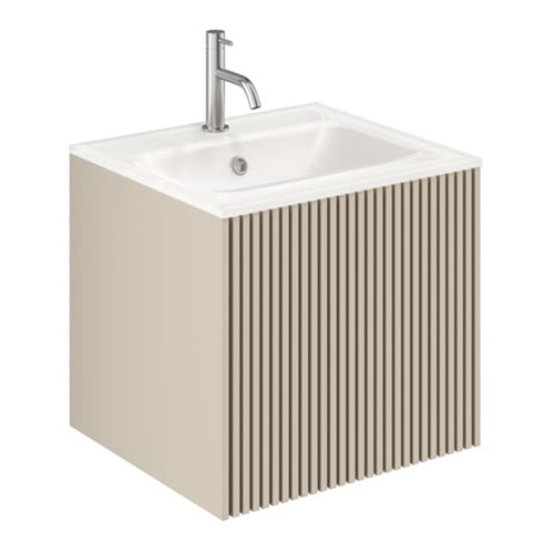 Crosswater Limit 500 Single Drawer Unit with Ice White Basins