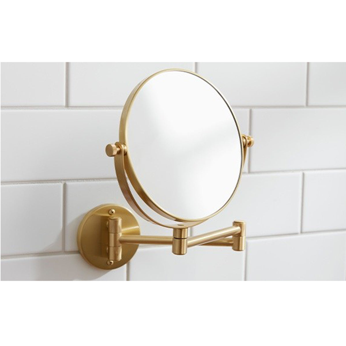 Miller 8781MP1 Classic Wall Mounted 3x Magnification/Regualr Mirror 32x293mm Brushed Brass