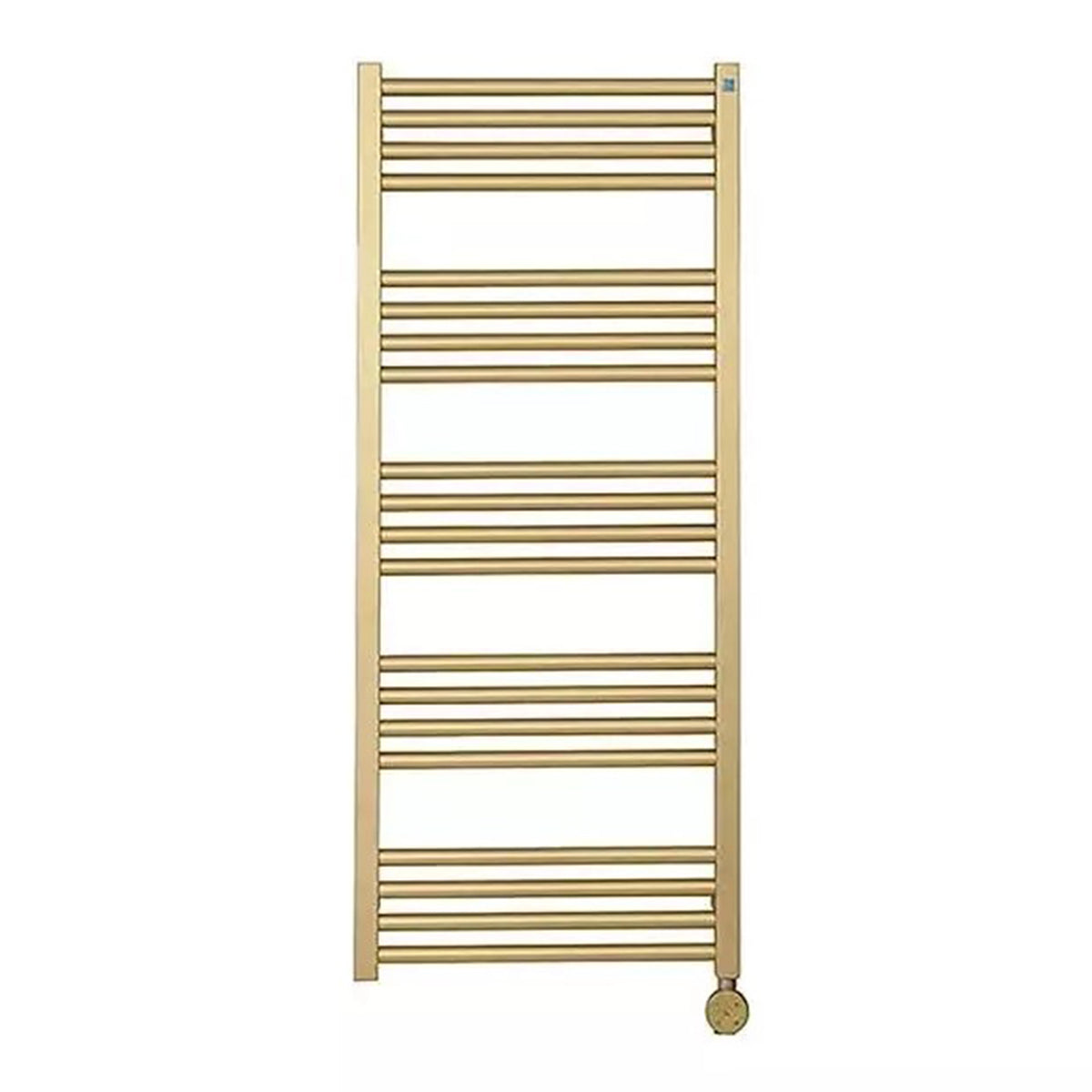 Crosswater MPRO Vertical Electric Towel Warmer 1140mm x 480mm Brushed Brass MP48X1140FELEC