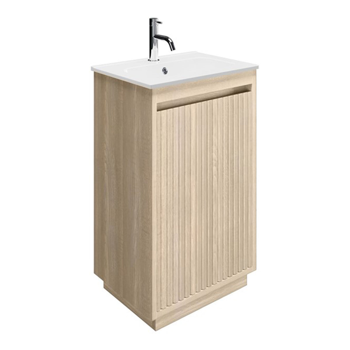 Crosswater Flute 470 Floor Standing Unit with White Vitreous China Basin