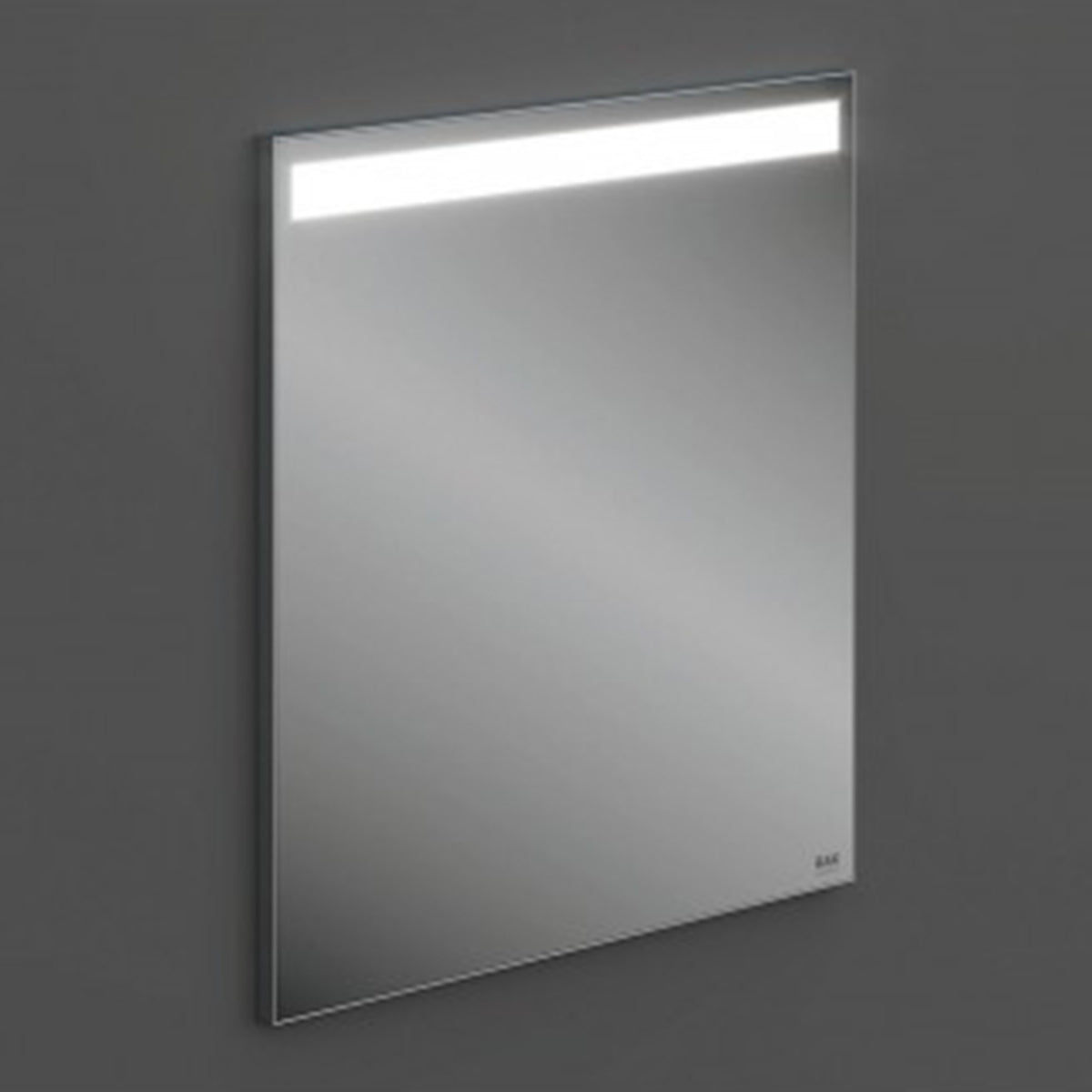RAK Joy Wall Hung Mirror With Light & Demister 600mm X 680mm