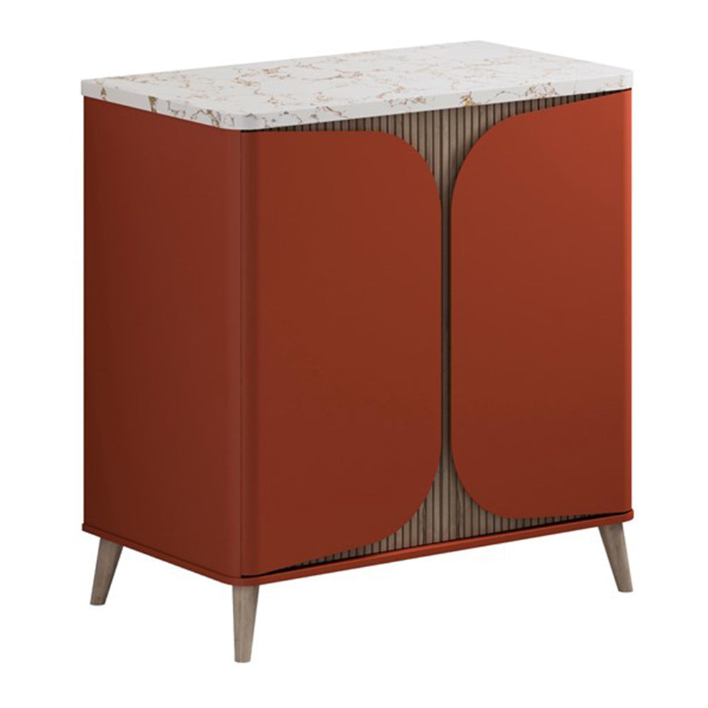 Crosswater Tambour 800mm Floor Standing Vanity With Doors with Worktop