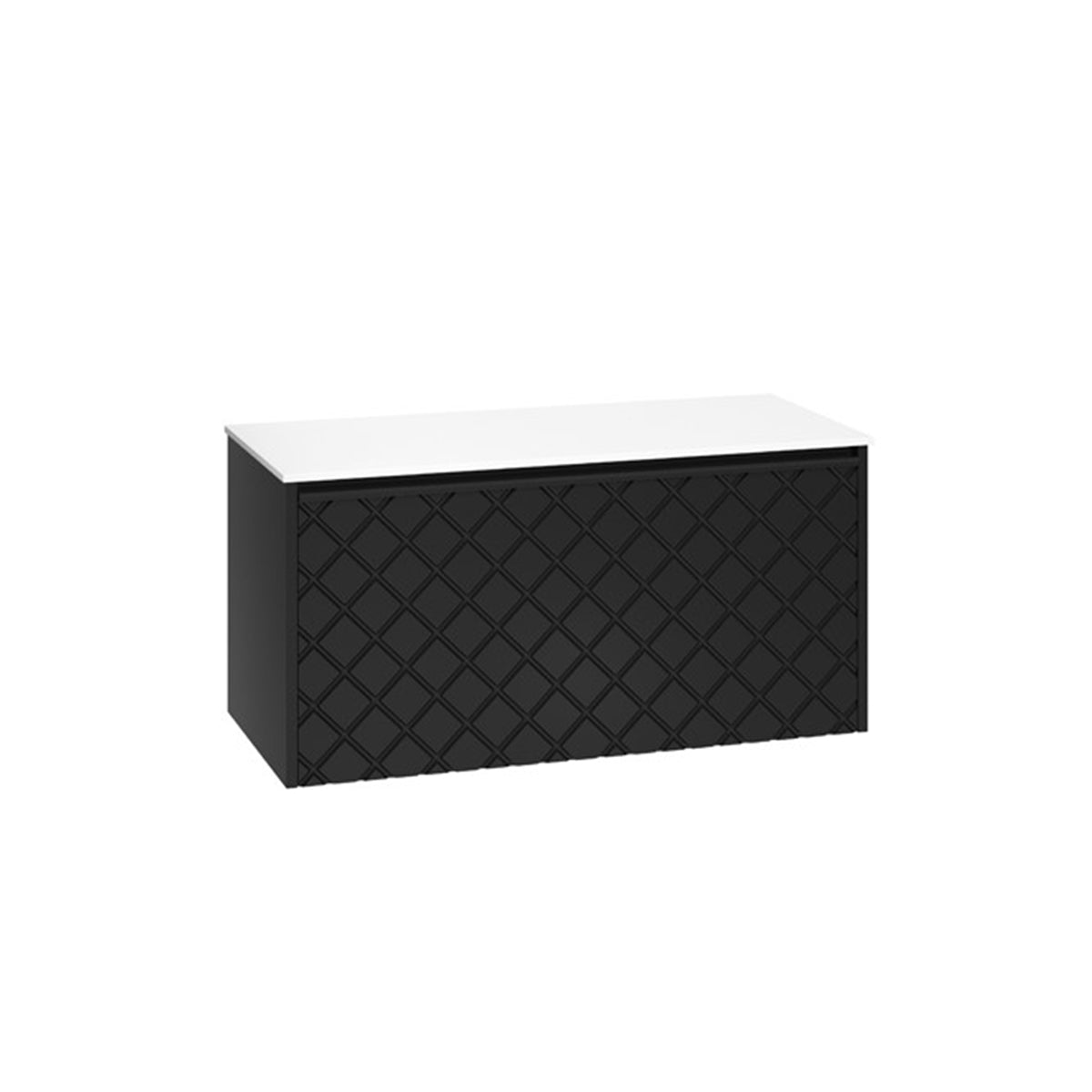 Crosswater Vergo 1000 Single Drawer Unit with Polar White Worktop