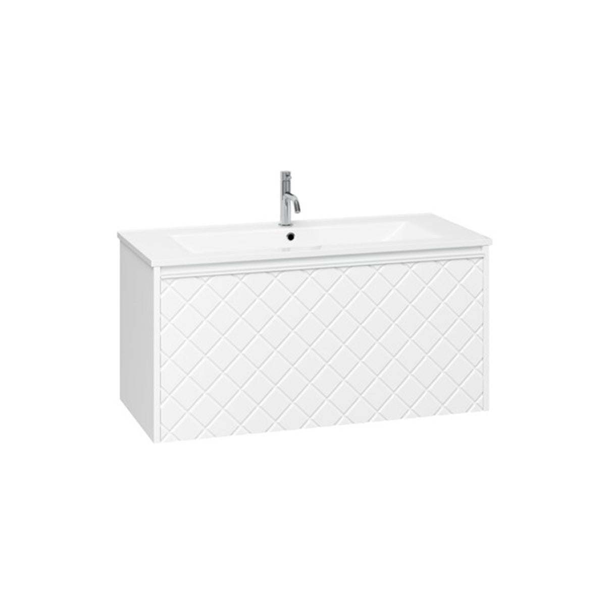 Crosswater Vergo 1000 Single Drawer Unit with Ceramic Basin