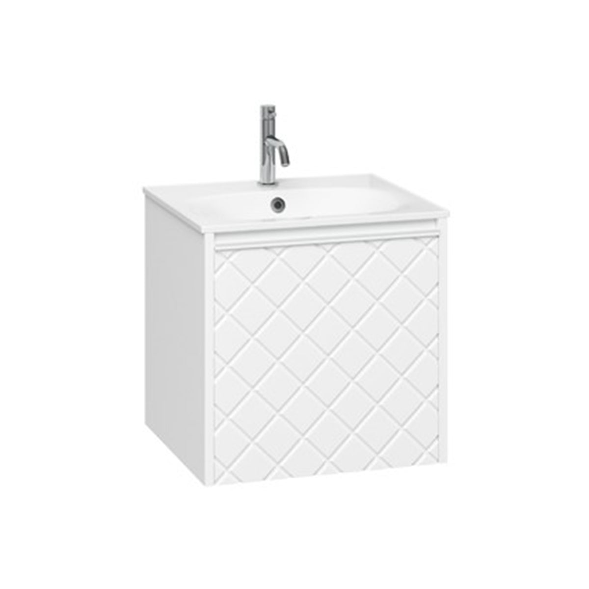 Crosswater Vergo 500 Single Drawer Unit with Cast Mineral Marble Basin