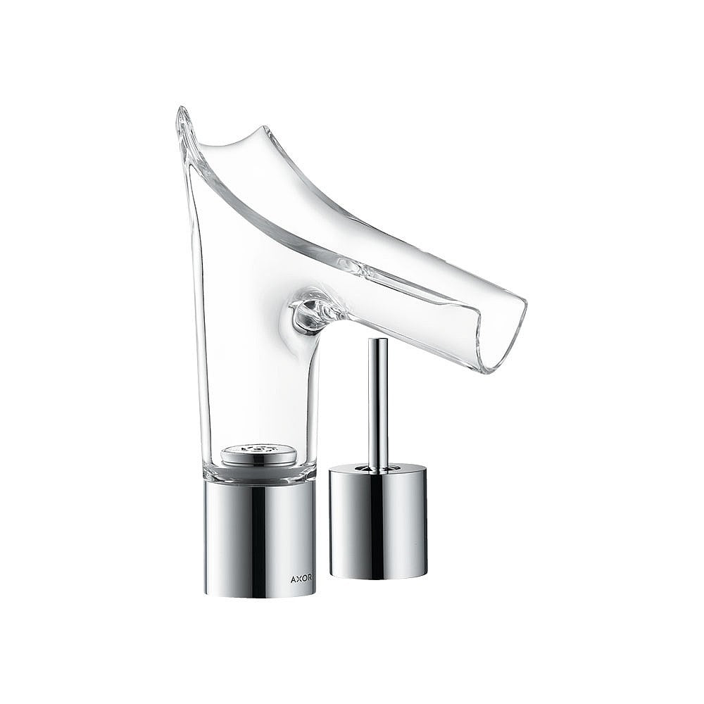 AXOR Starck V 2-Piece Basin Mixer w/ Glass Spout, Waste 12115000