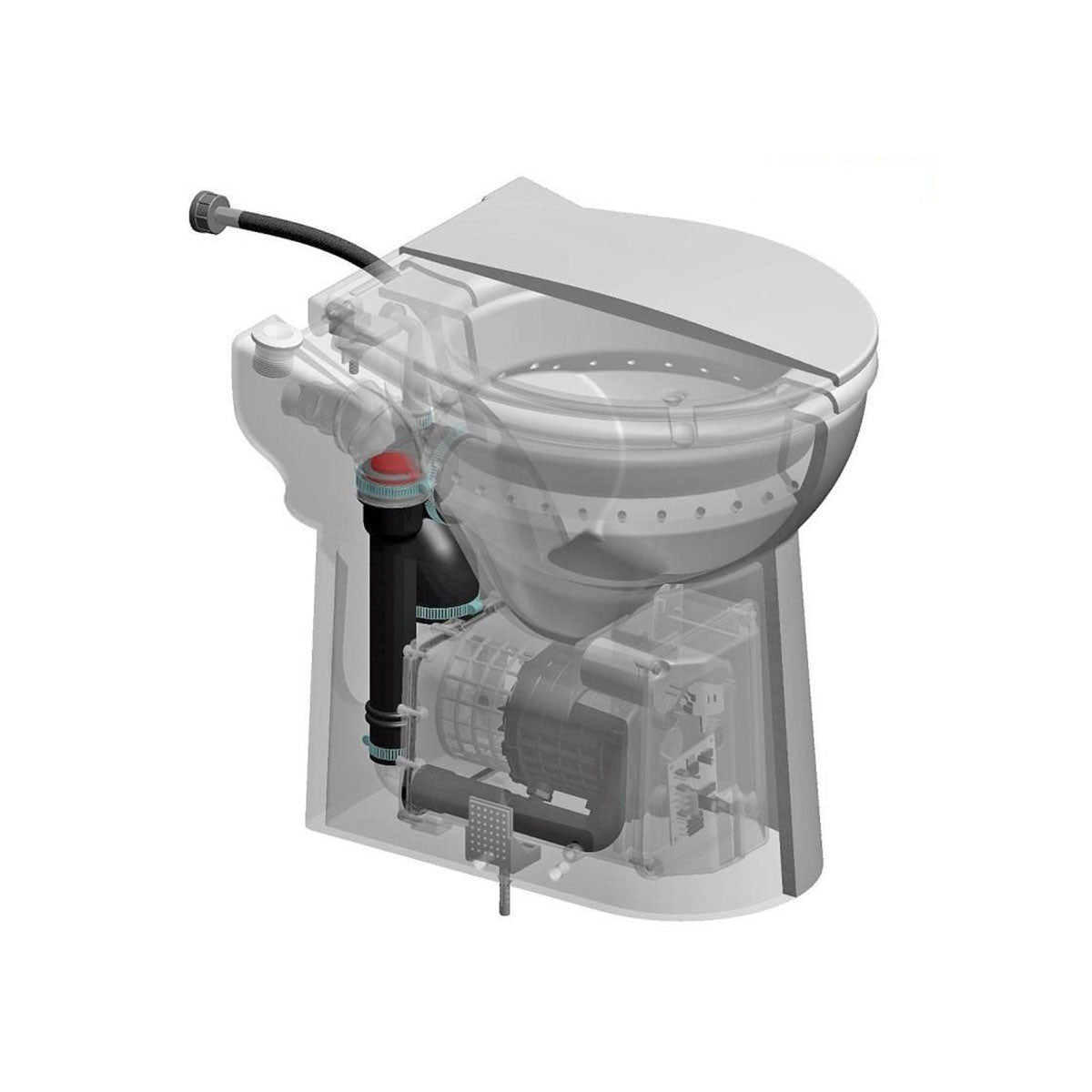 Saniflo 1081 Sanicompact Cisternless Ceramic WC With Macerator Pump
