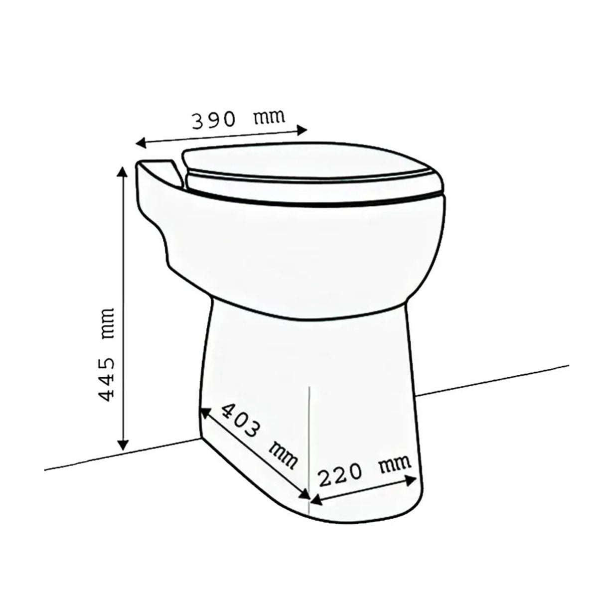 Saniflo 1081 Sanicompact Cisternless Ceramic WC With Macerator Pump
