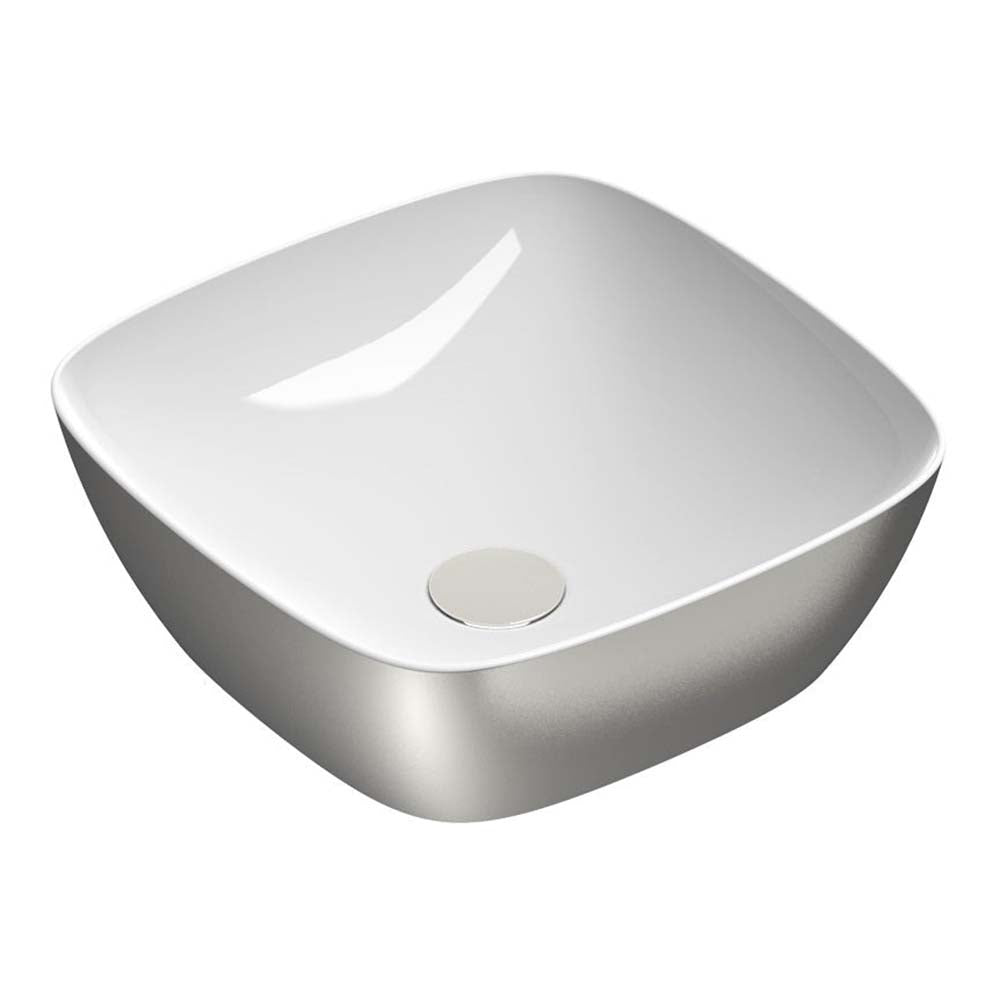 Catalano Alvea 40 Gold & Silver Countertop Basin, 40 x 40 x 14 cm