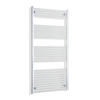 CHATSWORTH 1600 mm High x 750 mm Wide Heated Straight Towel Rail Chrome