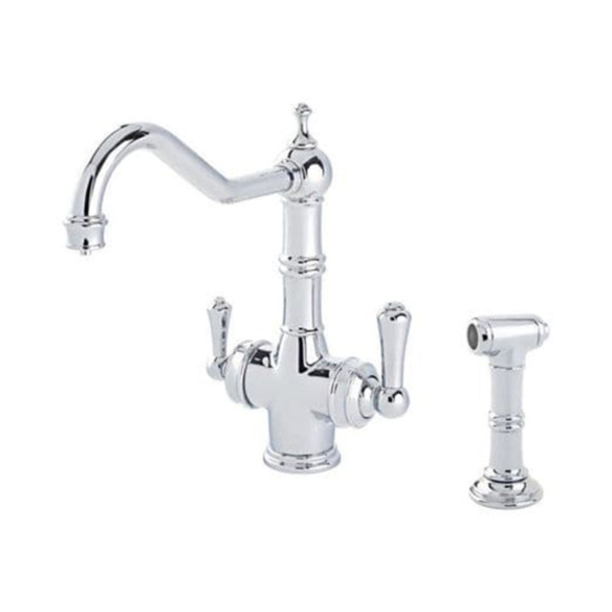 Perrin & Rowe 1770 Celeste 3 in 1 Instant Hot Water Kitchen Mixer Tap and Rinse