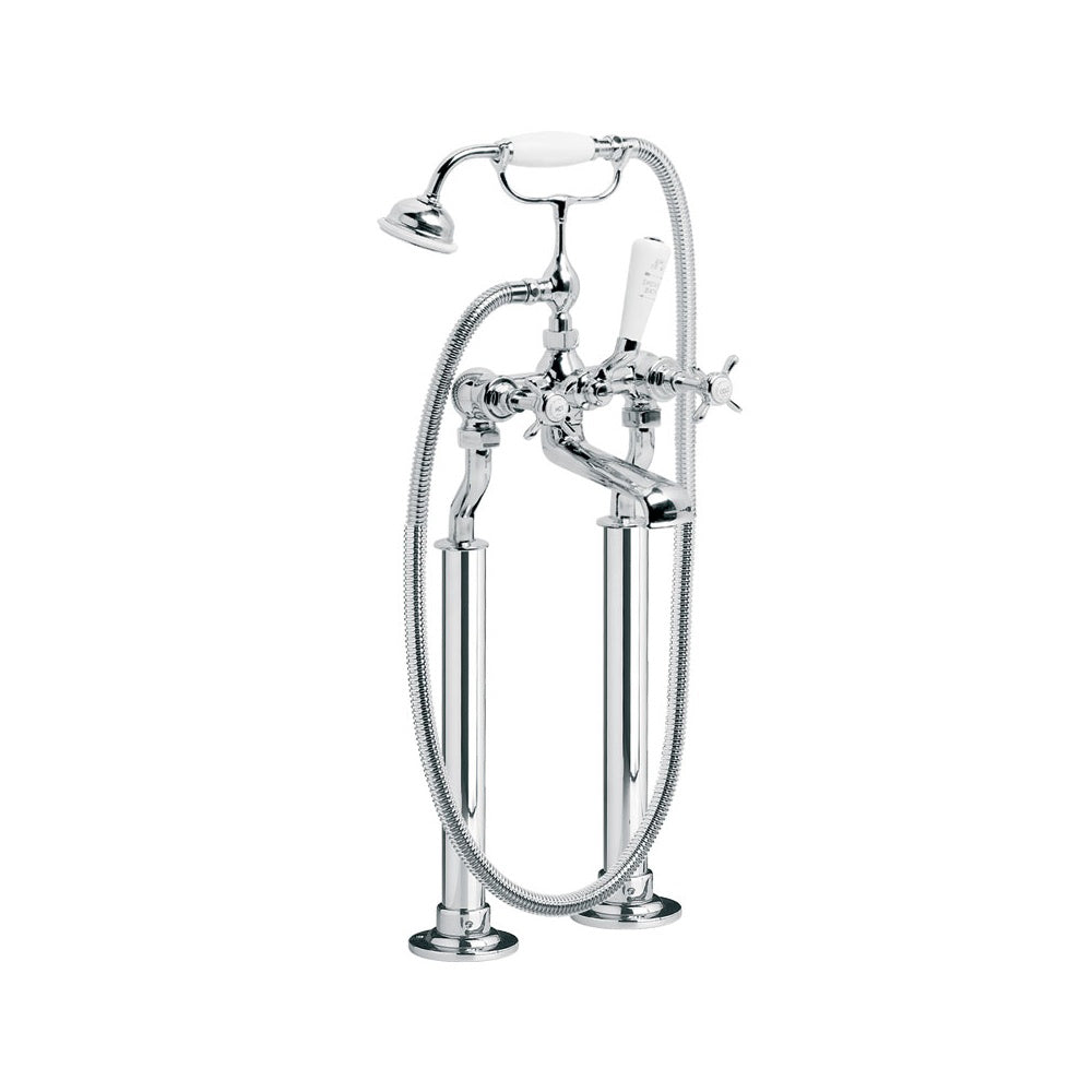 Lefroy Brooks Classic Bath Shower Mixer with Standpipe Sleeves Deck Mounted LB1145