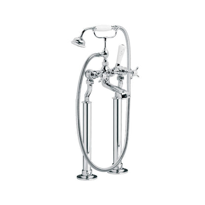 Lefroy Brooks Classic Bath Shower Mixer with Standpipe Sleeves Deck Mounted LB1145