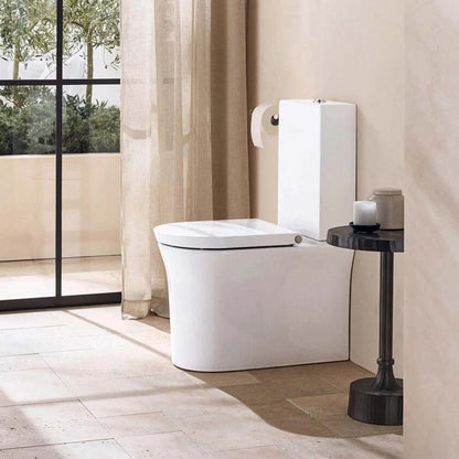 Duravit White Tulip Close Coupled Rimless WC Pan - 370 x 650mm