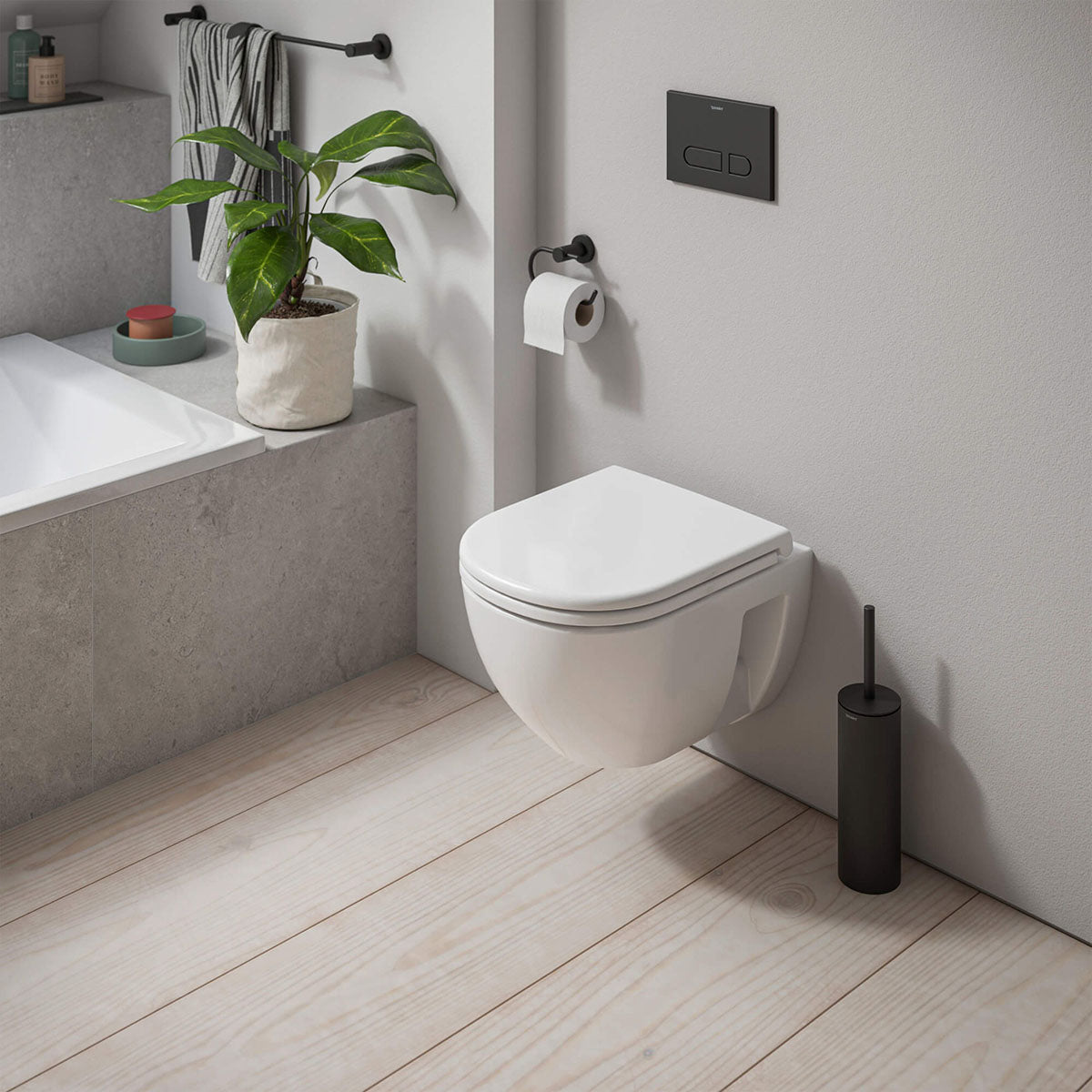 Duravit D-Code Wall Mounted Rimless Compact Toilet 25150900002