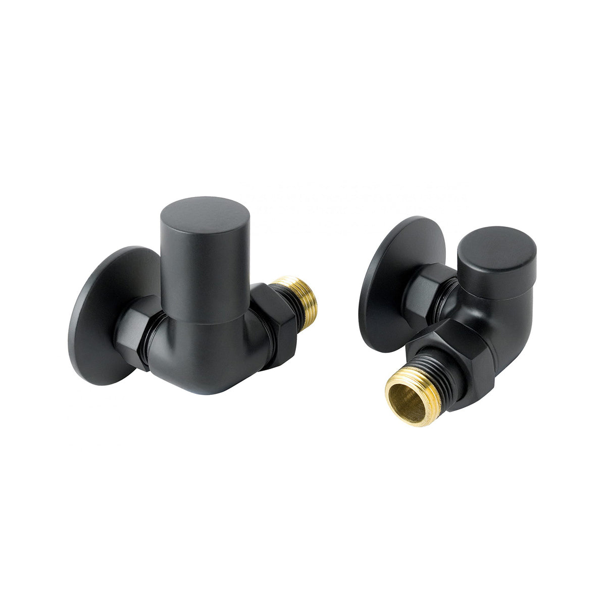 Just Taps 28RVACAMB VOS Corner Radiator Valve Matt Black