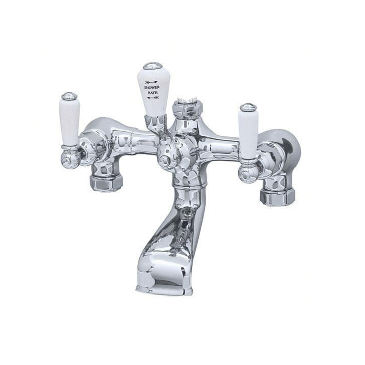 Perrin & Rowe Bath Shower Mixer Tap Without Unions, With Lever, Handles 3530