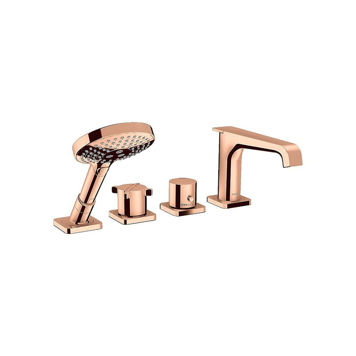 AXOR 36411000 Citterio E 4-Piece Thermostatic Bath Shower Mixer for Precise Control