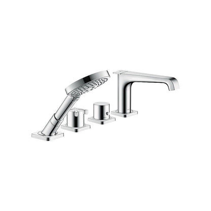 AXOR 36411000 Citterio E 4-Piece Thermostatic Bath Shower Mixer for Precise Control