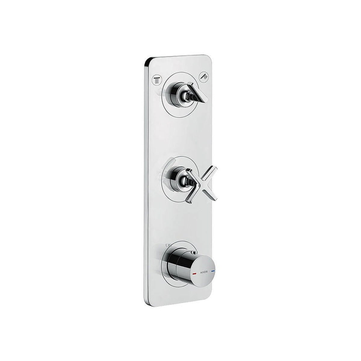 AXOR 36703000 Citterio E Two-Outlet Thermostatic Shower Valve for Precise Control