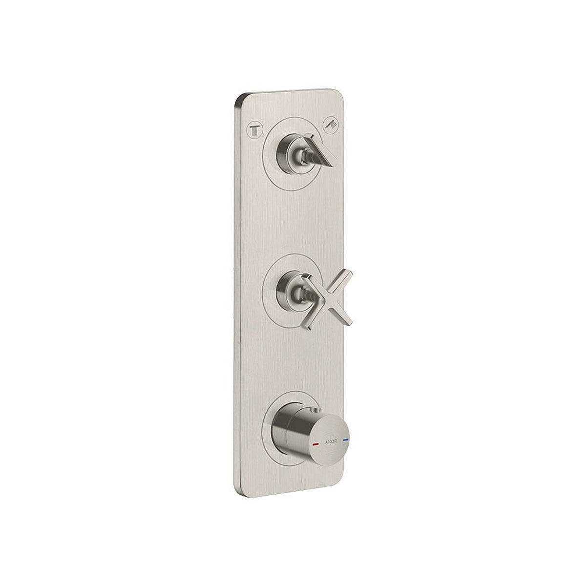 AXOR 36703000 Citterio E Two-Outlet Thermostatic Shower Valve for Precise Control