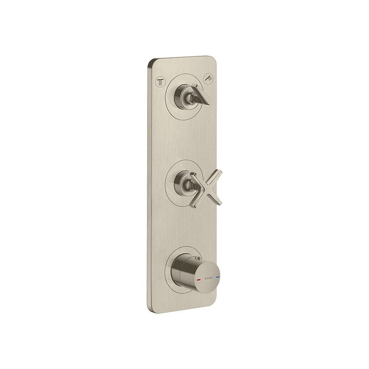 AXOR 36703000 Citterio E Two-Outlet Thermostatic Shower Valve for Precise Control
