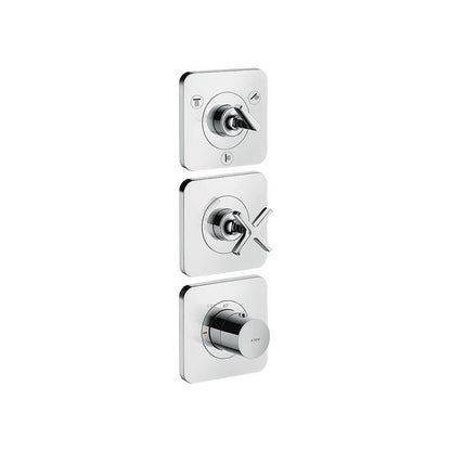 AXOR 36704000 Citterio E Three-Outlet Thermostatic Shower Valve for Precise Water Control