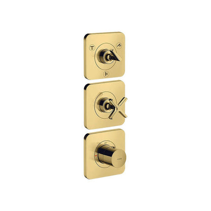 AXOR 36704000 Citterio E Three-Outlet Thermostatic Shower Valve for Precise Water Control