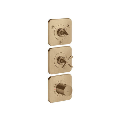 AXOR 36704000 Citterio E Three-Outlet Thermostatic Shower Valve for Precise Water Control