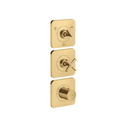 AXOR 36704000 Citterio E Three-Outlet Thermostatic Shower Valve for Precise Water Control