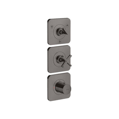 AXOR 36704000 Citterio E Three-Outlet Thermostatic Shower Valve for Precise Water Control
