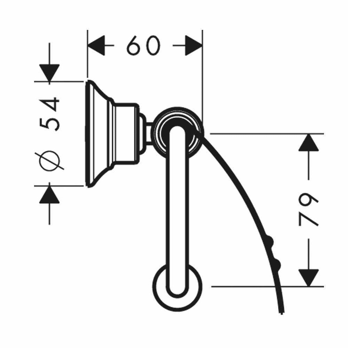 AXOR Montreux Toilet Roll Holder for Secure Storage