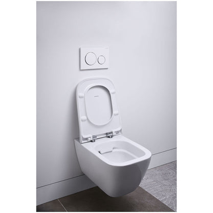 Geberit 500.683.00.2 Smyle Square Grab And Go 350 x 540mm Wall Hung WC Rim-Free And Seat