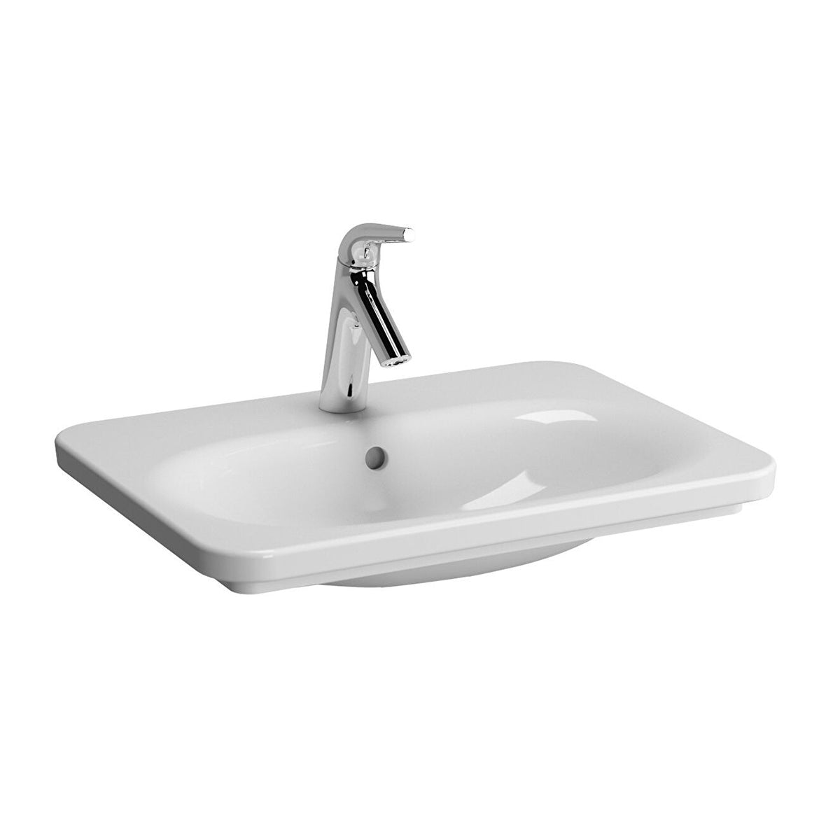Vitra 5685B003-0001 Nest Vanity Washbasin 60CM 1TH - WHITE ONLY