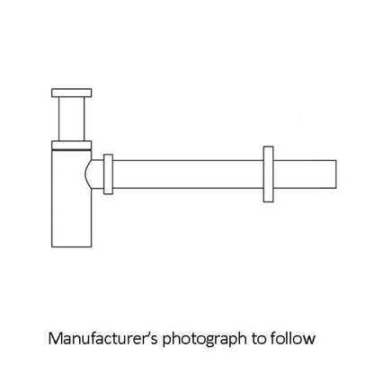 Perrin & Rowe 1 1/4" Bottle Trap With Outlet, Pipe And Flange 6303