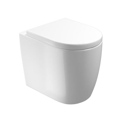 Saneux 66074 Uni Gloss White Back To Wall WC Pan