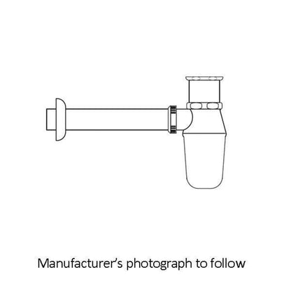 Perrin & Rowe Bottle Trap With Outlet, Pipe And Flange 6703