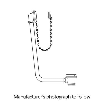 Perrin & Rowe Bath Waste And Overflow With Exposed Pipes 6712