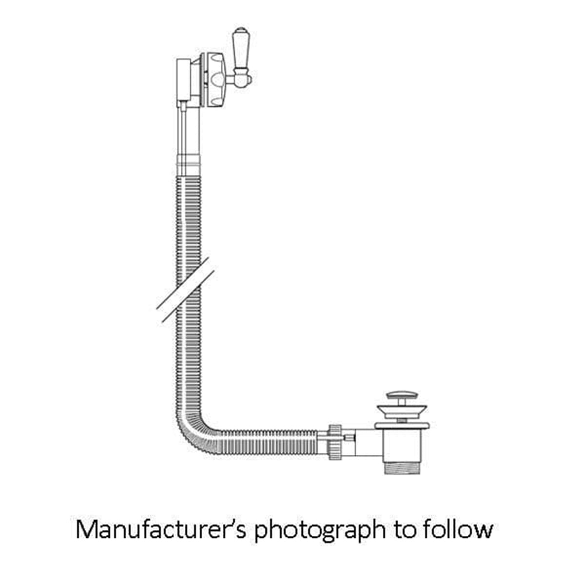 Perrin & Rowe Combined Pop-up Waste With Concealed Pipes 6716
