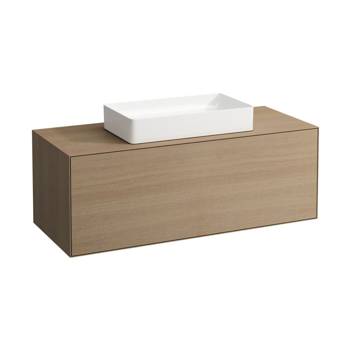 Laufen 811434.000.112 Living Square Bowl Basin 600x340mm 0TH White