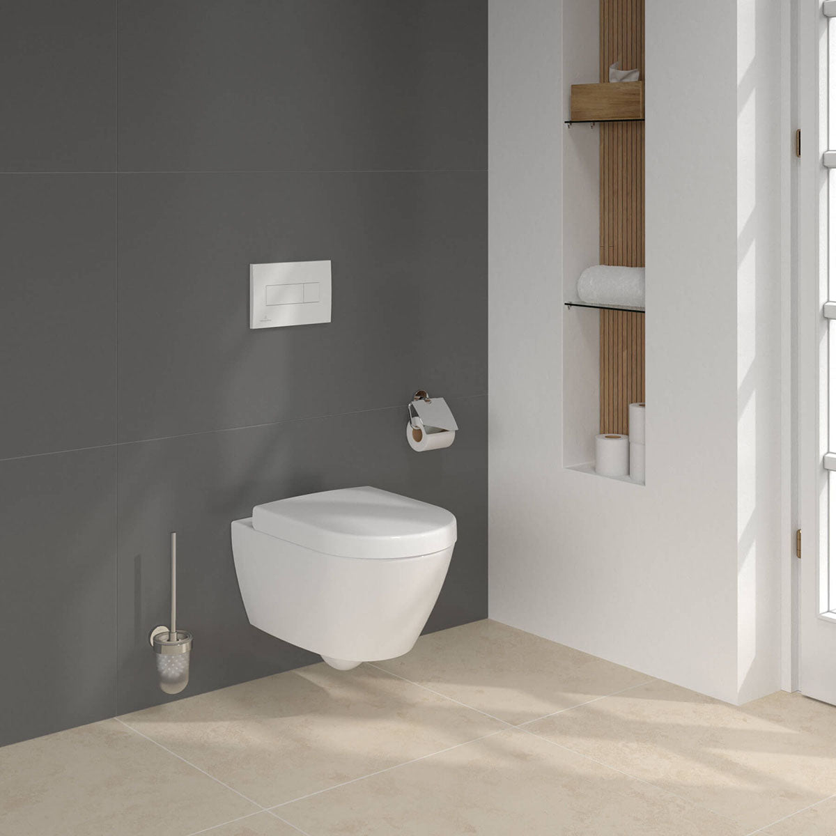 Villeroy And Boch 5057199982179 Subway 2.0 Wall Hung WC and ViConnect Pro S Toilet Frame Pack - 370mm x 365mm