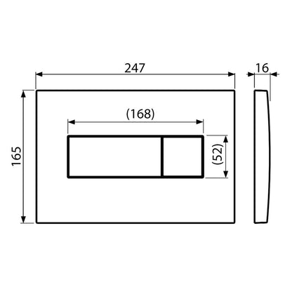 Villeroy And Boch 5057199982179 Subway 2.0 Wall Hung WC and ViConnect Pro S Toilet Frame Pack - 370mm x 365mm