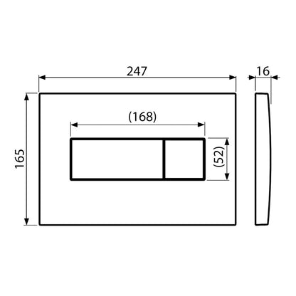 Villeroy And Boch 5057199982186 ViConnect Pro S Toilet Frame with Arto Wall Mounted Toilet Combi-Pack - 37cm x 40cm